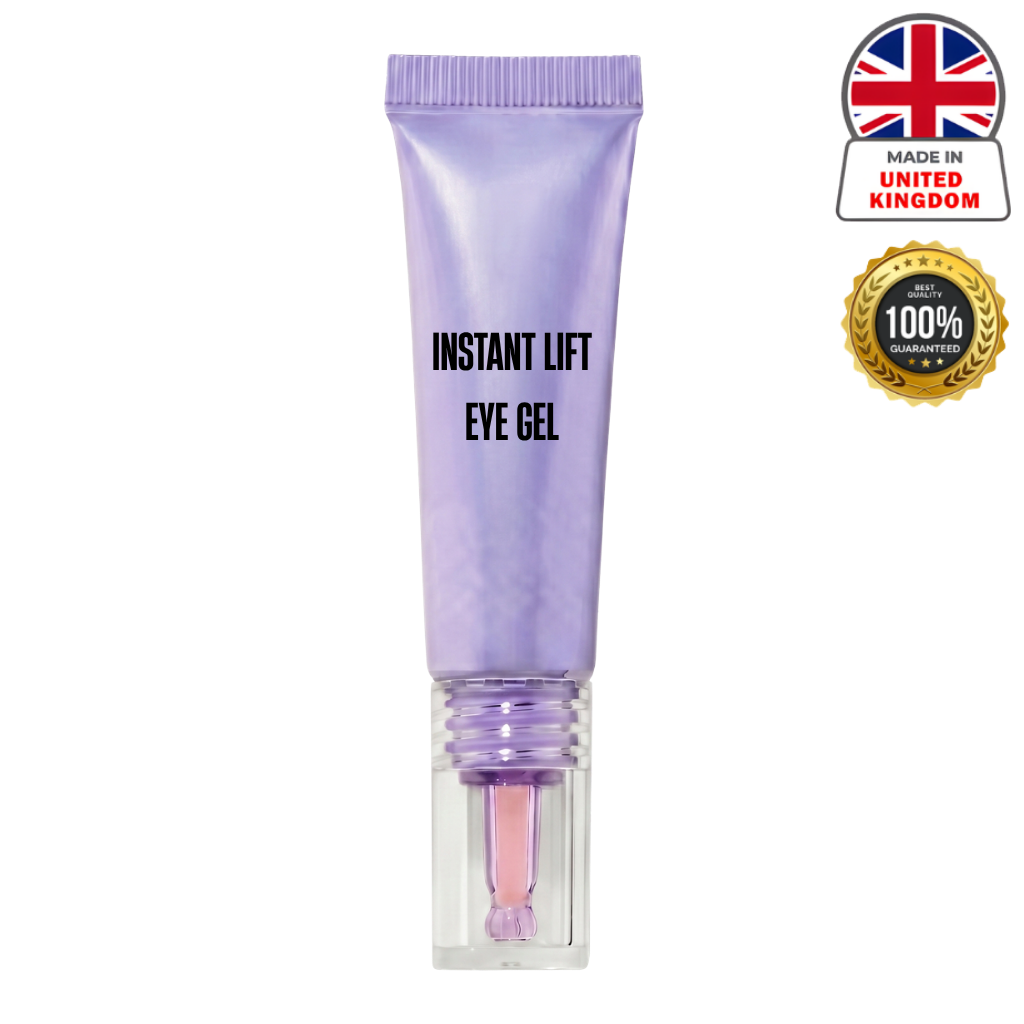 Quick Lift Eye Gel in a purple tube, designed to refresh and smooth the eye contour area.